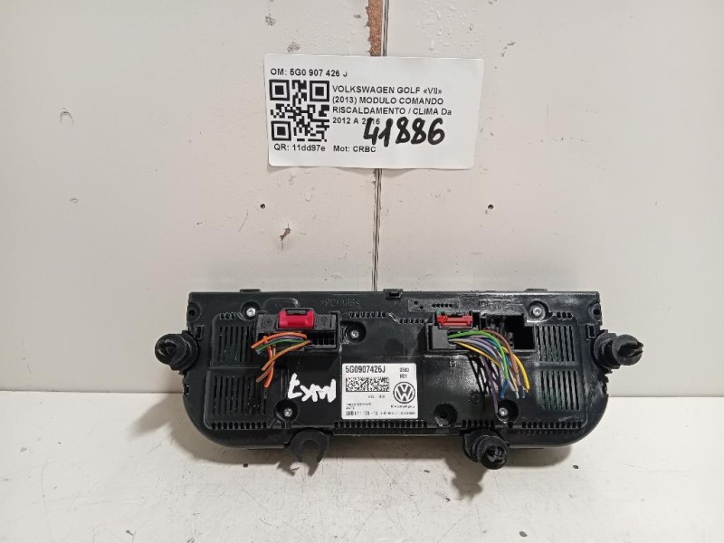 Modulo Comando Riscaldamento Clima 5G0 907 426 J 5G0907426J Volkswagen GOLF VII 2013