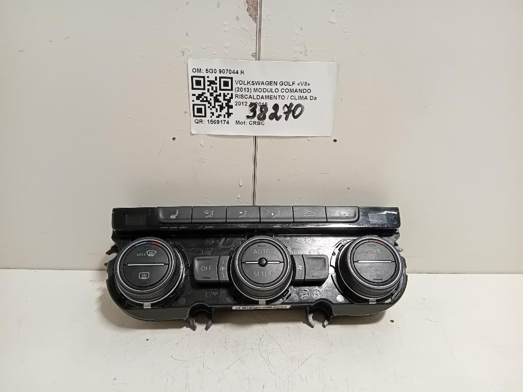 Modulo Comando Riscaldamento Clima 5G0907044R Volkswagen GOLF VII 2013