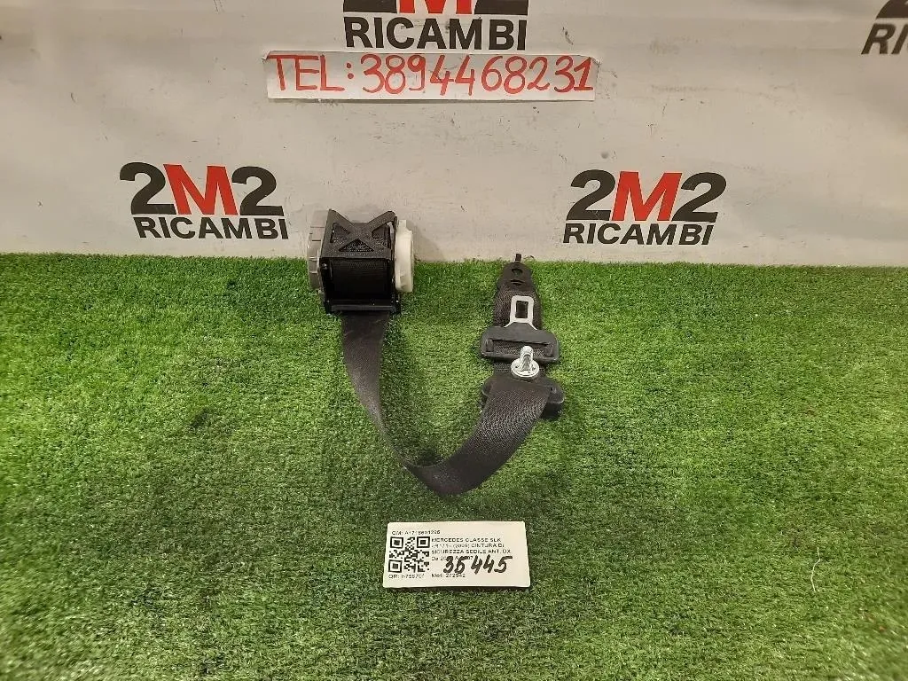 Cintura DI Sicurezza Sedile ANT DX A1718601285 Mercedes Classe SLK R171 2008