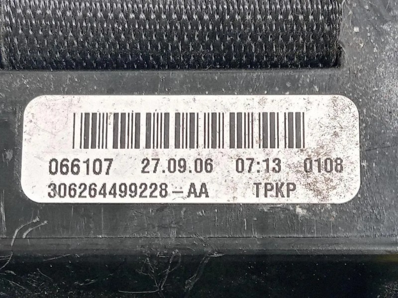 Cintura DI Sicurezza Sedile ANT DX 306264499228 Mercedes Classe SLK R171 2008