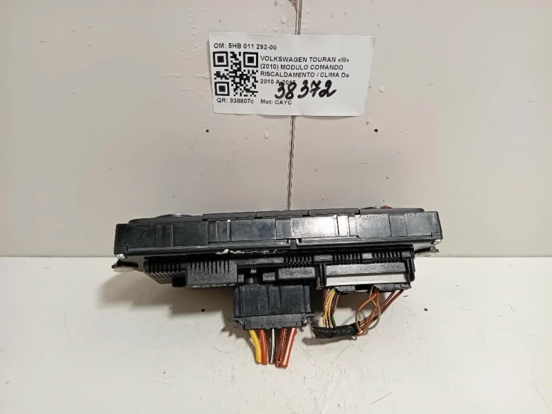 Modulo Comando Riscaldamento Clima 5HB011292-00 Volkswagen Touran III 2010