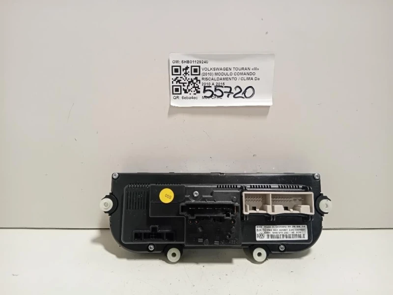 Modulo Comando Riscaldamento Clima 5HB01129240 Volkswagen Touran III 2010