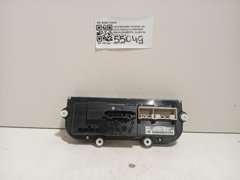 Modulo Comando Riscaldamento Clima 5HB01129200 Volkswagen Touran III 2010