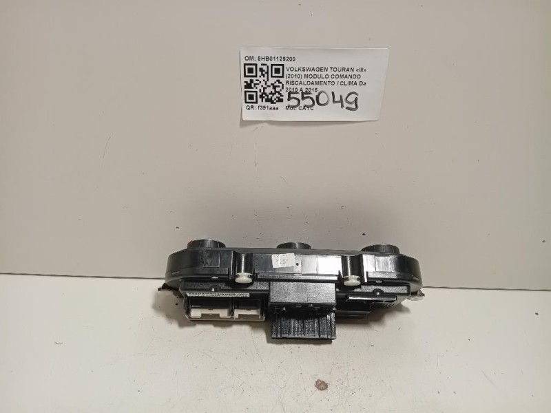 Modulo Comando Riscaldamento Clima 5HB01129200 Volkswagen Touran III 2010