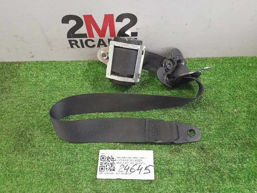 Cintura DI Sicurezza Sedile ANT DX 7261942 Mini MINI ONE R56 2007