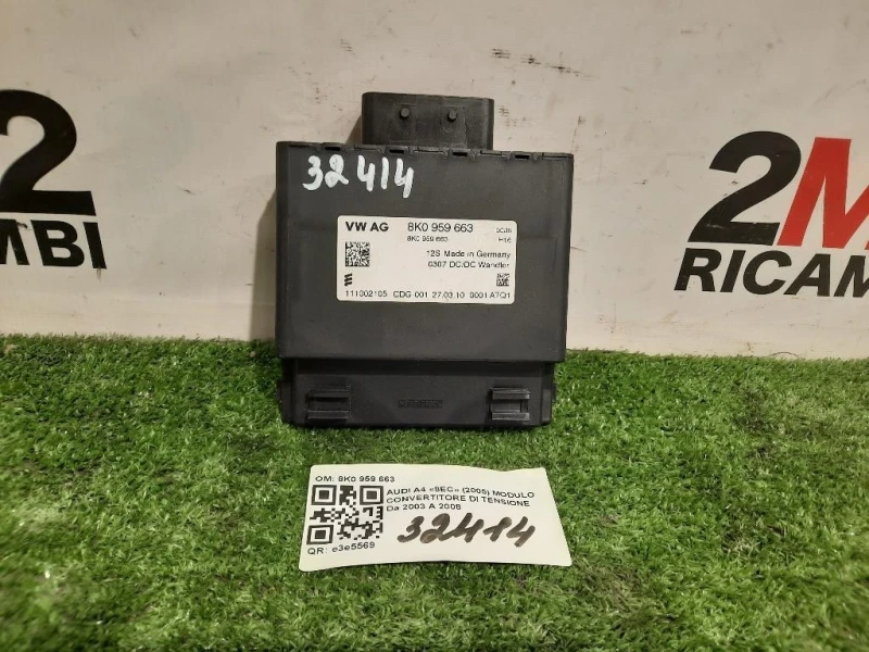 Modulo Convertitore DI Tensione 8K0 959 663 Audi A4 8EC 2005