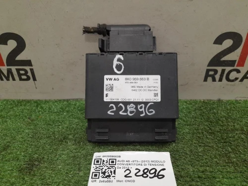 Modulo Convertitore DI Tensione 8K0959663B Audi A5 8T3 2012