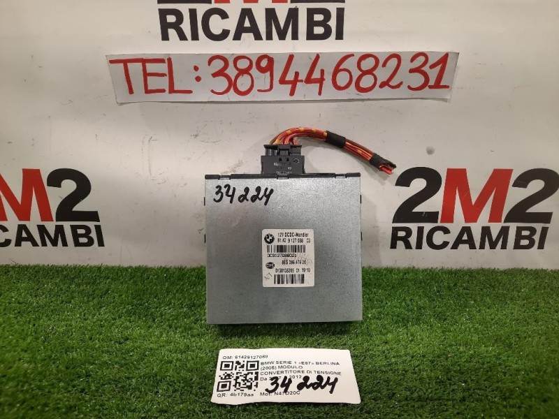 Modulo Convertitore DI Tensione 61429127088 Bmw Serie 1 E87 Berlina 2005