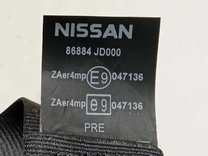 Cintura DI Sicurezza Sedile ANT DX 047136 Nissan Qashqai I 2007