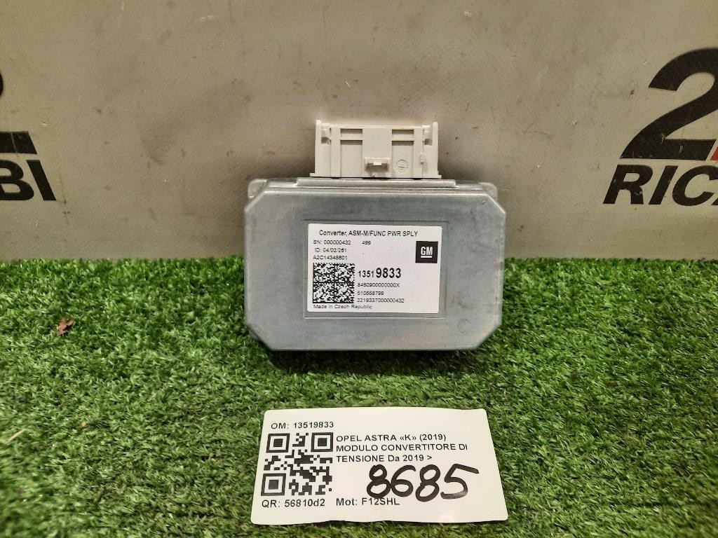 Modulo Convertitore DI Tensione 13519833 Opel Astra K 2019