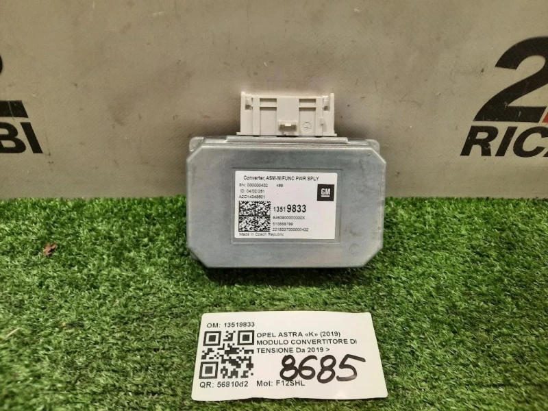 Modulo Convertitore DI Tensione 13519833 Opel Astra K 2019