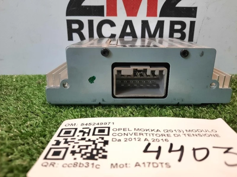 Modulo Convertitore DI Tensione 545249971 INVERTITORE POTENZA Opel Mokka 2013