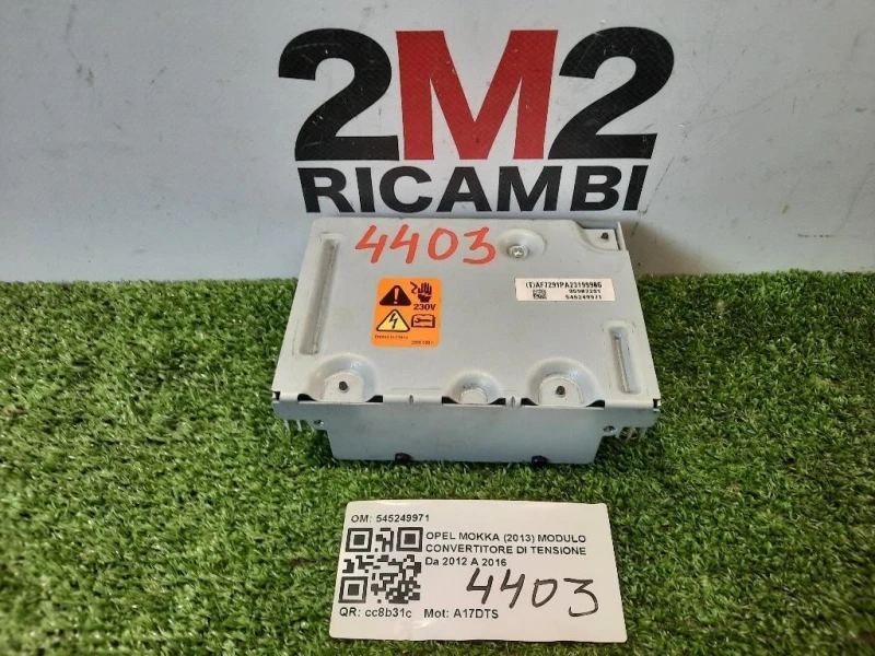 Modulo Convertitore DI Tensione 545249971 INVERTITORE POTENZA Opel Mokka 2013