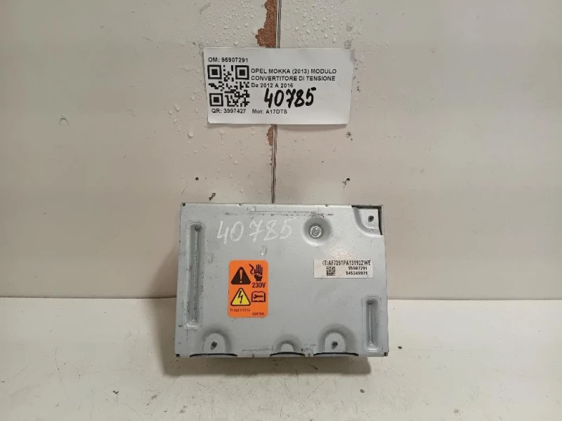 Modulo Convertitore DI Tensione 95907291 Opel Mokka 2013