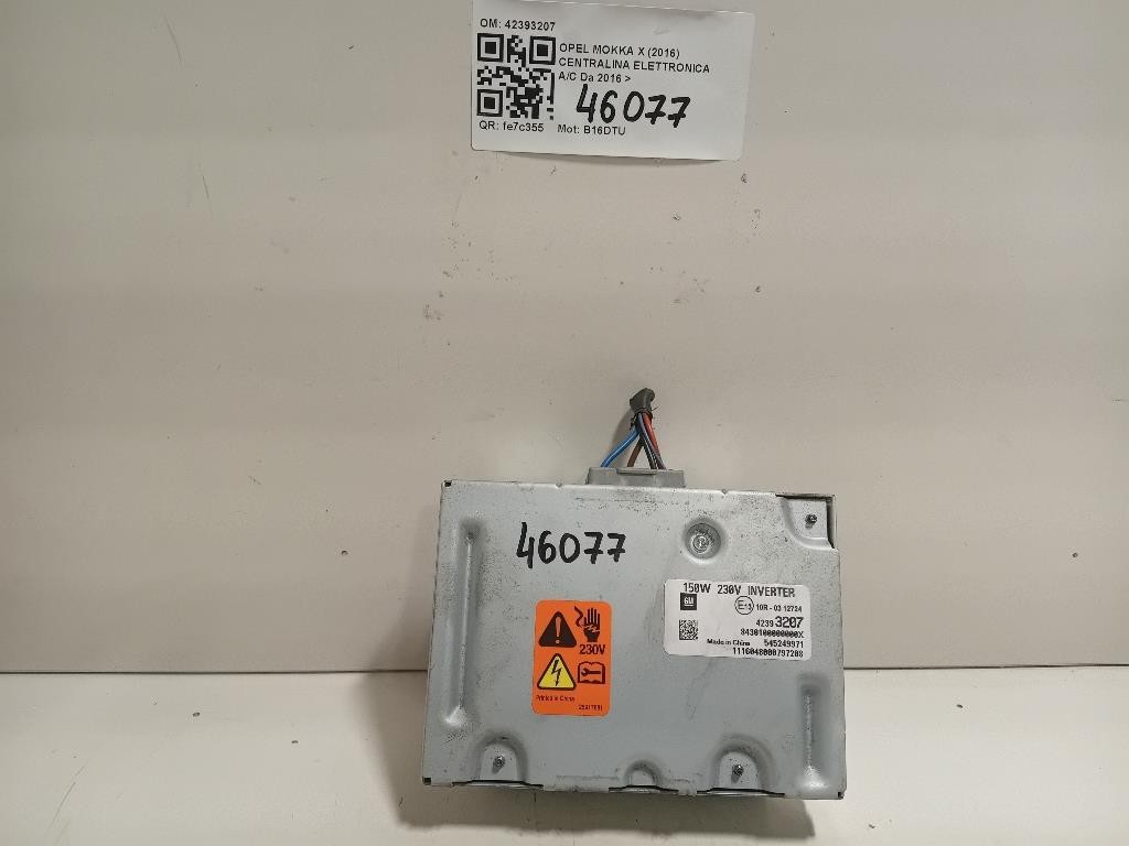 Modulo Convertitore DI Tensione 42393207 Opel Mokka X 2016