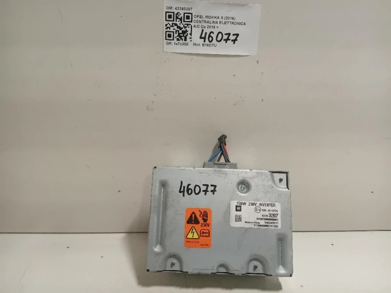 Modulo Convertitore DI Tensione 42393207 Opel Mokka X 2016