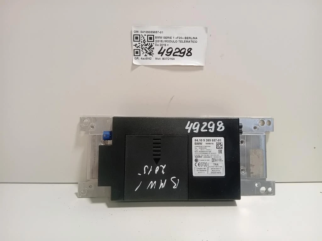 Modulo Telematico 84109389657-01 Bmw Serie 1 F20 Berlina 2015
