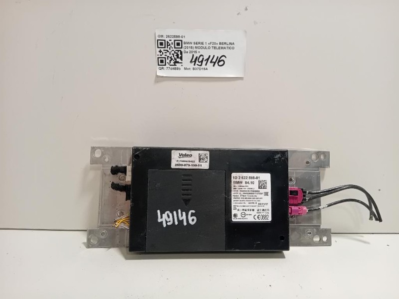 Modulo Telematico 2622598-01 Bmw Serie 1 F20 Berlina 2015