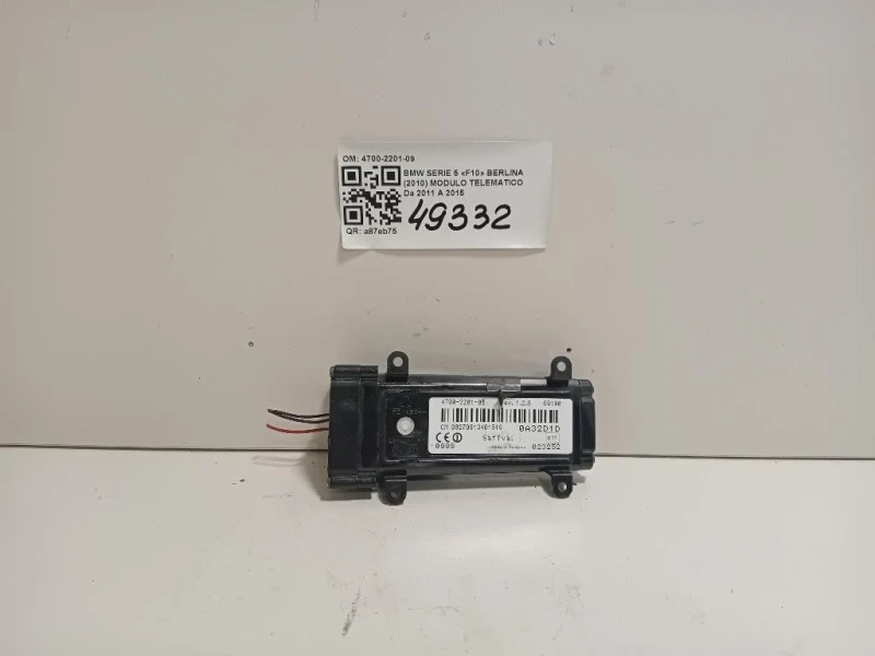Modulo Telematico 4700-2201-09 Bmw Serie 5 F10 Berlina 2010