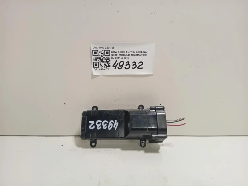 Modulo Telematico 4700-2201-09 Bmw Serie 5 F10 Berlina 2010