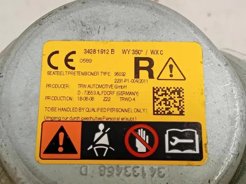 Cintura DI Sicurezza Sedile ANT DX 39141266 Opel Astra K 2016