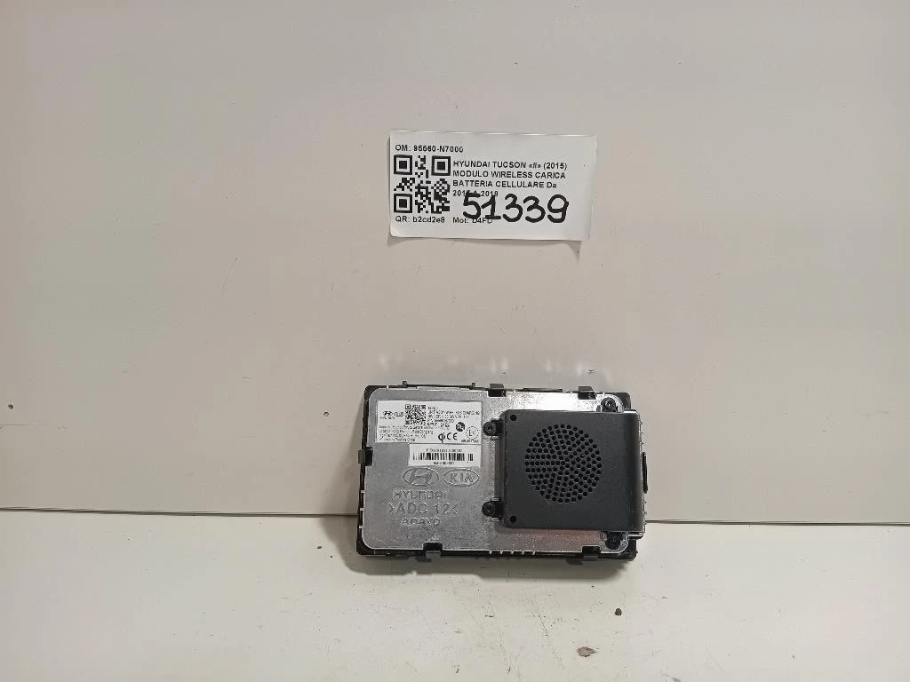Modulo Wireless Carica Batteria Cellulare 95560-N7000 Hyundai Tucson II 2015
