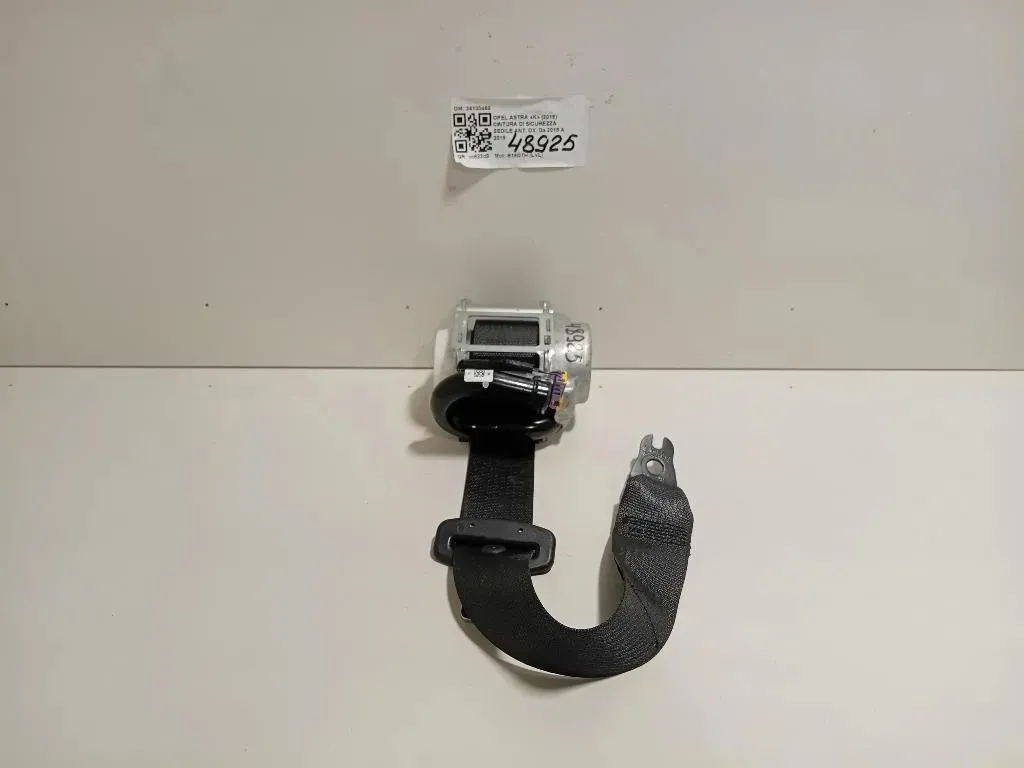 Cintura DI Sicurezza Sedile ANT DX 34133468 Opel Astra K 2016