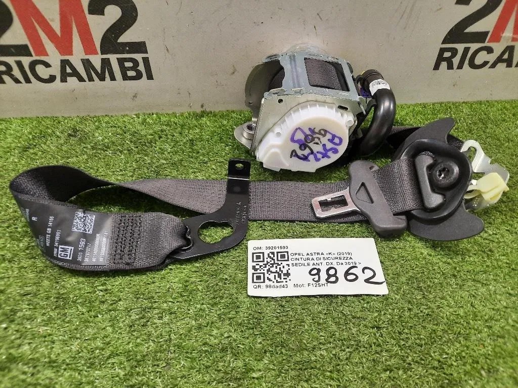 Cintura DI Sicurezza Sedile ANT DX 39201593 Opel Astra K 2019