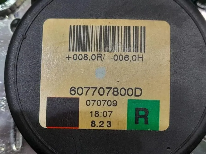 Cintura DI Sicurezza Sedile ANT DX 607707800D Opel Corsa D 2007