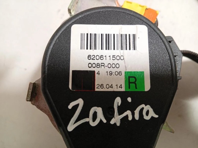 Cintura DI Sicurezza Sedile ANT DX 620611500 Opel Zafira C 2012