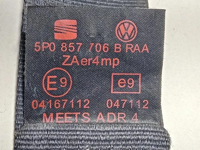 Cintura DI Sicurezza Sedile ANT DX 5P0 857 706 B Seat Altea XL 5P5 2004