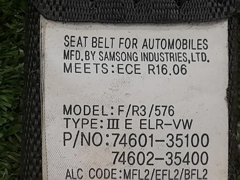 Cintura DI Sicurezza Sedile ANT DX 74602-35400 Ssangyong Tivoli 2015