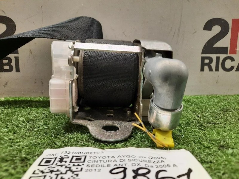 Cintura DI Sicurezza Sedile ANT DX 732100H021C3 Toyota AYGO I 2005