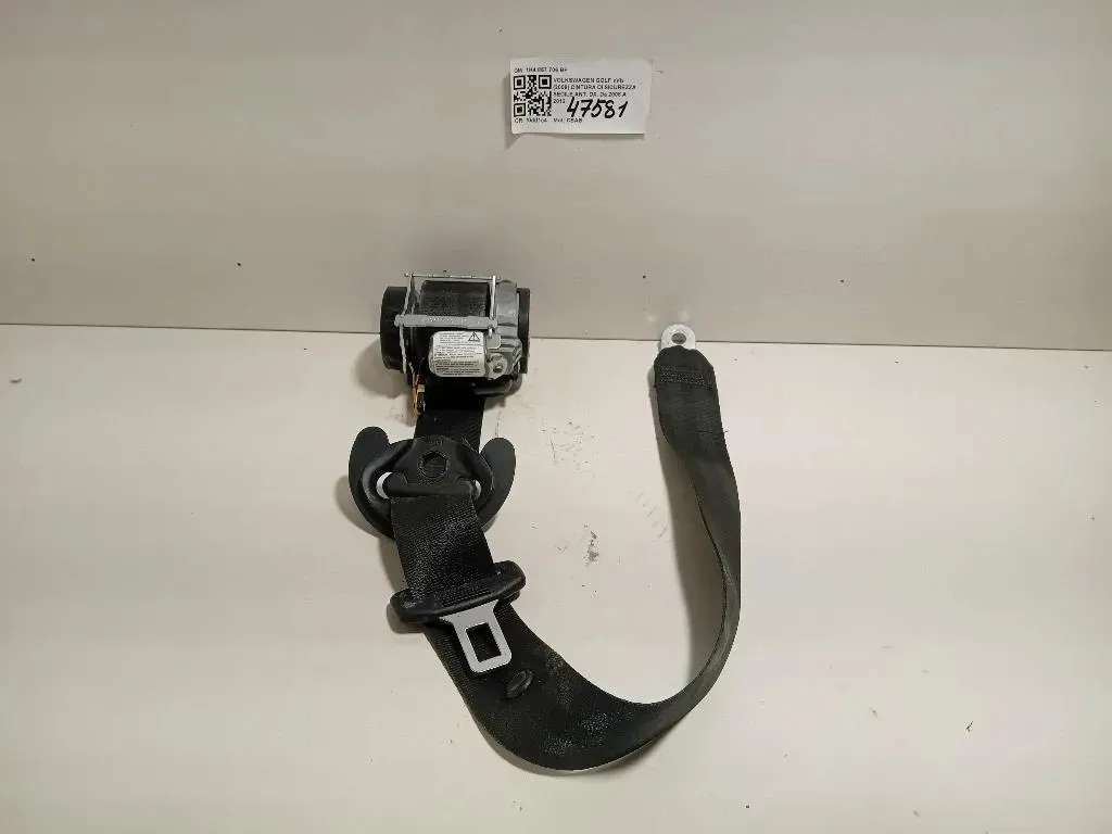 Cintura DI Sicurezza Sedile ANT DX 1K4 857 706 BF Volkswagen GOLF VI 2009