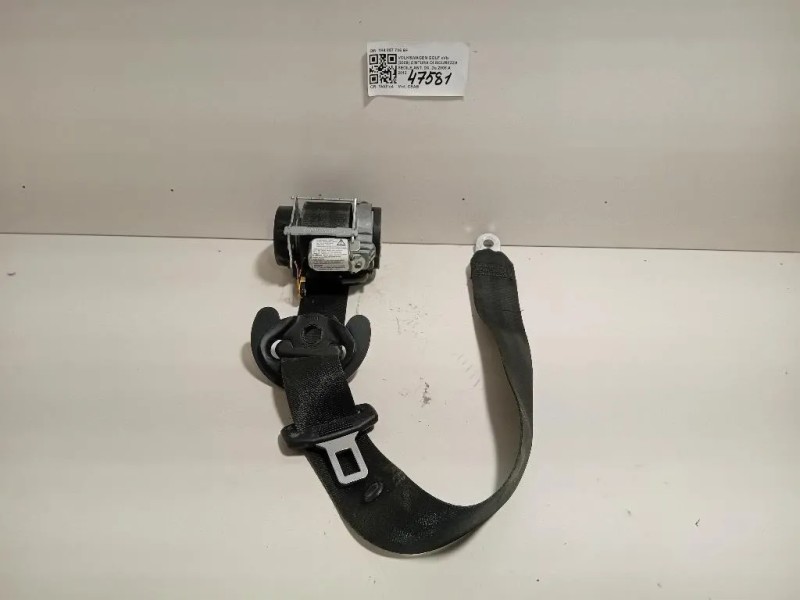 Cintura DI Sicurezza Sedile ANT DX 1K4 857 706 BF Volkswagen GOLF VI 2009