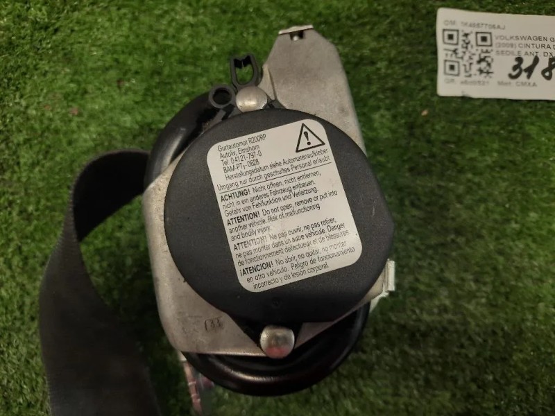 Cintura DI Sicurezza Sedile ANT DX 1K4857706AJ Volkswagen GOLF VI 2009