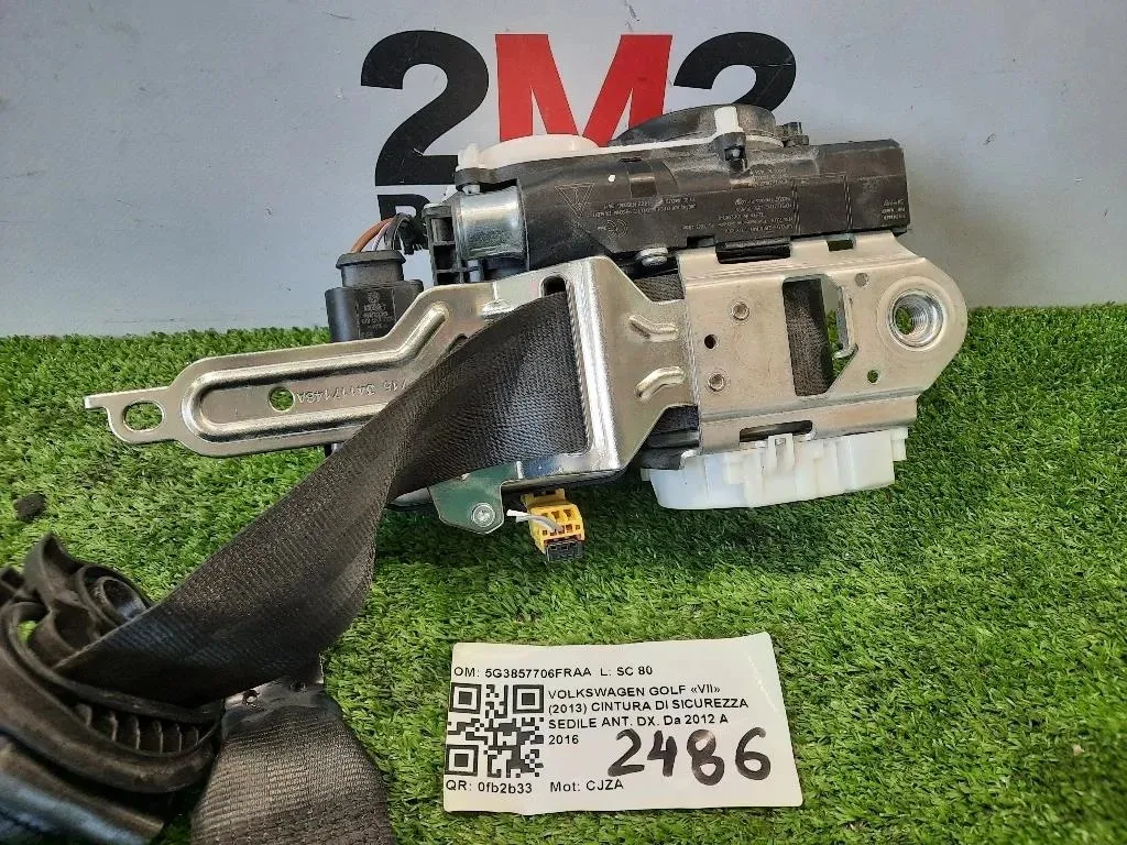 Cintura DI Sicurezza Sedile ANT DX 5G3857706FRAA Volkswagen GOLF VII 2013