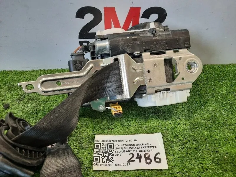Cintura DI Sicurezza Sedile ANT DX 5G3857706FRAA Volkswagen GOLF VII 2013