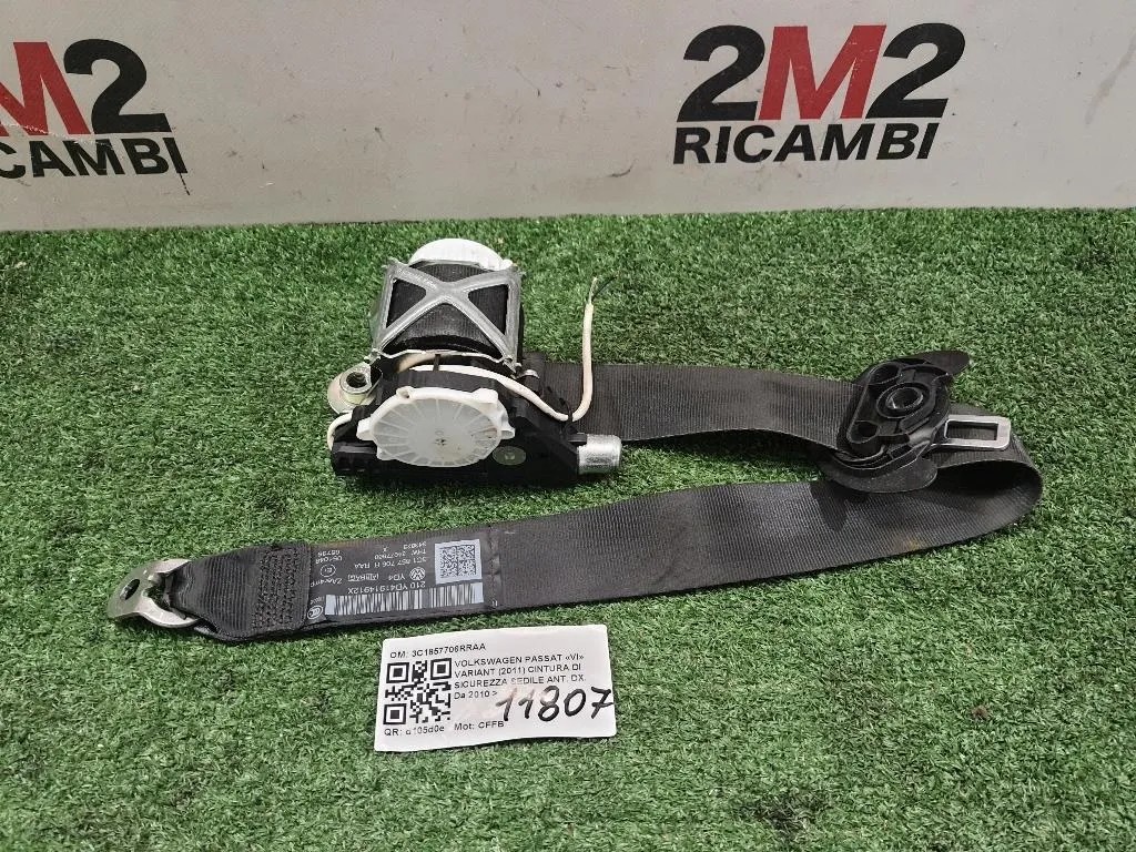 Cintura DI Sicurezza Sedile ANT DX 3C1857706RRAA Volkswagen Passat VI Variant 2011