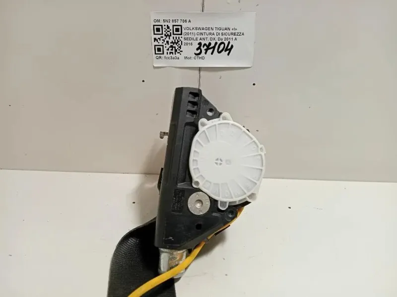 Cintura DI Sicurezza Sedile ANT DX 5N2 857 706 A Volkswagen Tiguan I 2011