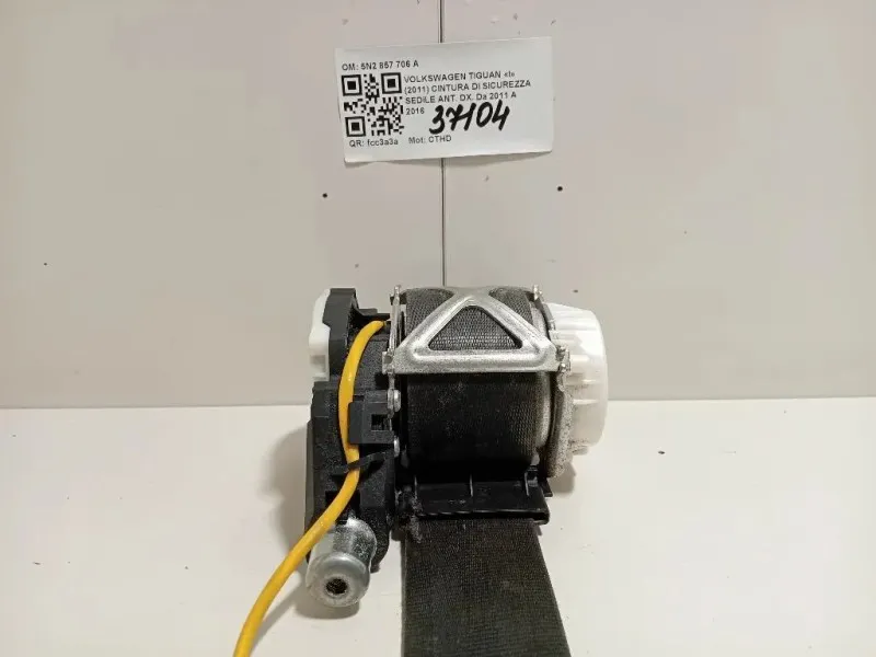 Cintura DI Sicurezza Sedile ANT DX 5N2 857 706 A Volkswagen Tiguan I 2011