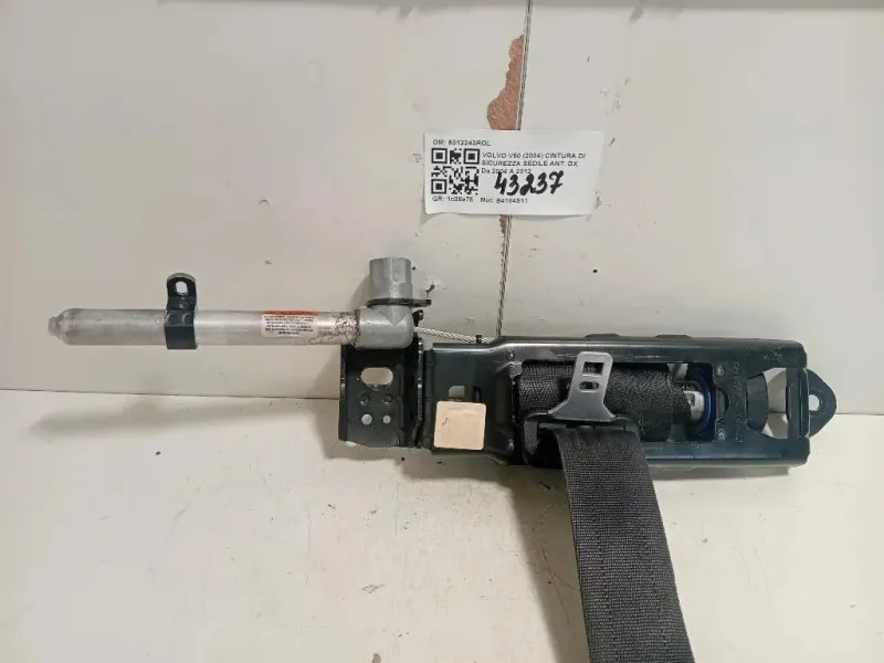 Cintura DI Sicurezza Sedile ANT DX 6012243ROL Volvo V50 2004