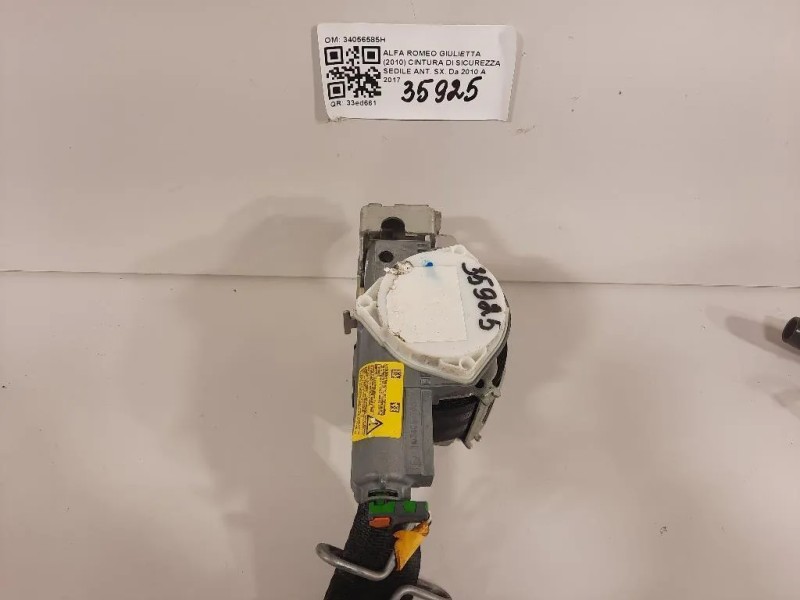 Cintura DI Sicurezza Sedile ANT SX 34056585H Alfa Romeo Giulietta 2010