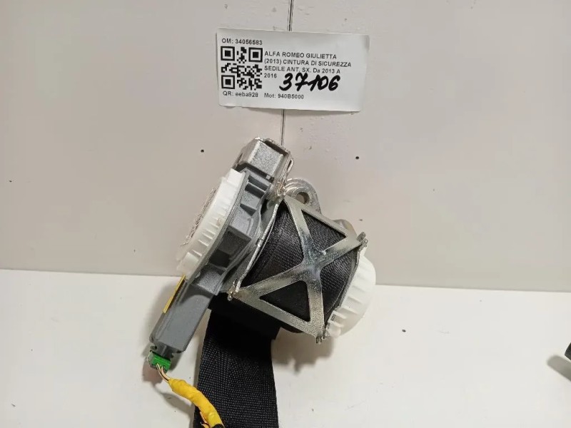 Cintura DI Sicurezza Sedile ANT SX 34056583 Alfa Romeo Giulietta 2013
