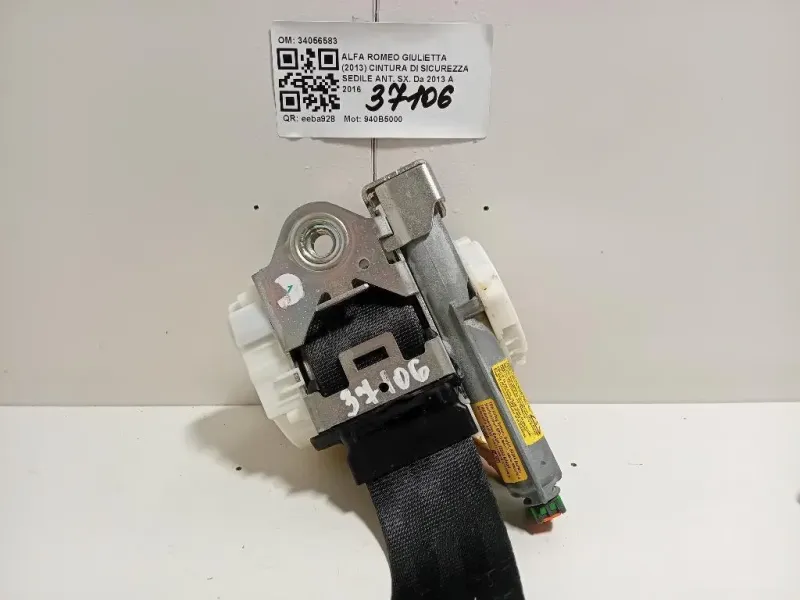 Cintura DI Sicurezza Sedile ANT SX 34056583 Alfa Romeo Giulietta 2013