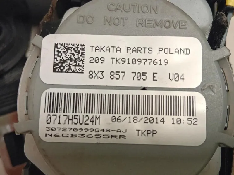 Cintura DI Sicurezza Sedile ANT SX 8X3 857 705 E Audi A1 8XA Sportback 2012