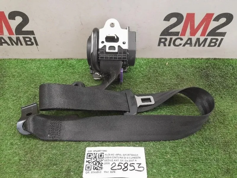 Cintura DI Sicurezza Sedile ANT SX 8P4857705C Audi A3 8PA Sportback 2004