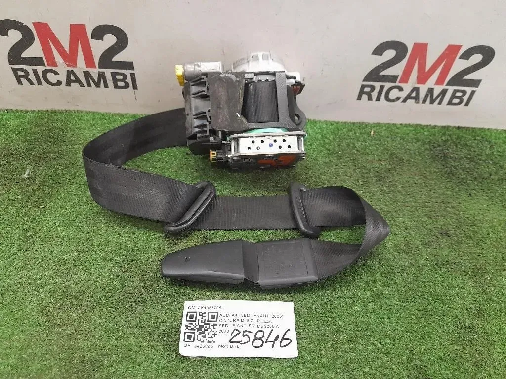 Cintura DI Sicurezza Sedile ANT SX 8K1857705J Audi A4 8ED Avant 2005