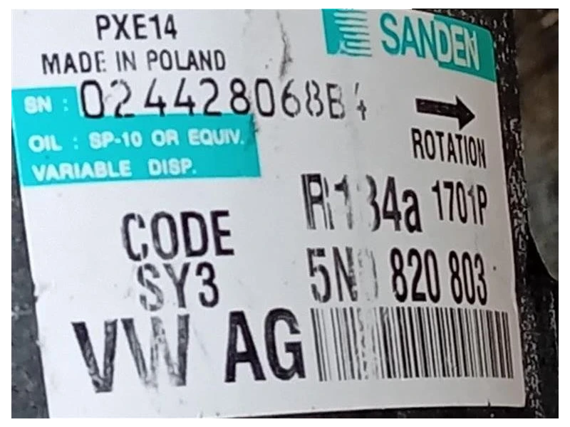 Motore Completo CBAB 140 CV Audi A3 8PA Sportback 2008