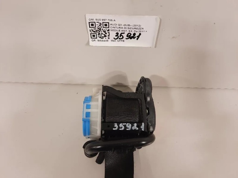 Cintura DI Sicurezza Sedile ANT SX 8U0 857 705 A Audi Q3 8UB 2012